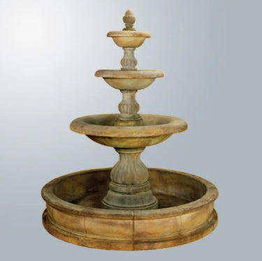 Giannini Garden Isola Three Tier Pond Fountain